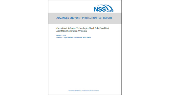 NSS Labs_AEP Test Report_Check Point SandBlast Agent Next Generation AV