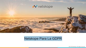 Netskope presentación GDPR