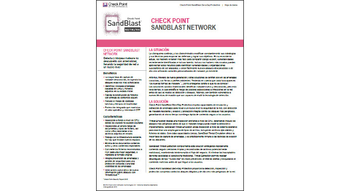 Check Point Sandblast Networks