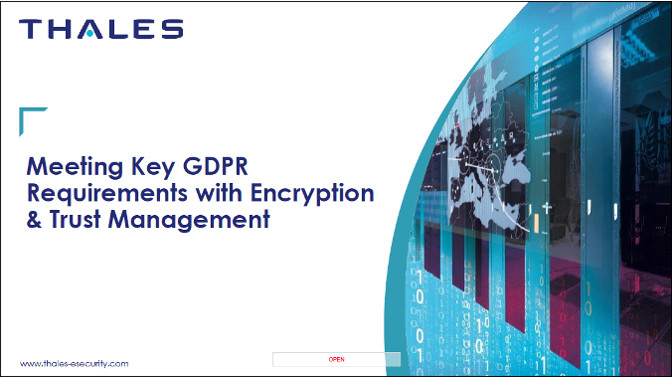 Presentacion GDPR Thales e-Security