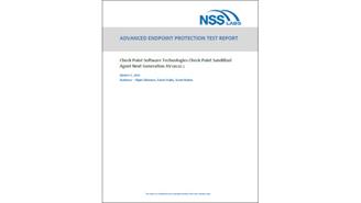 NSS Labs_AEP Test Report_Check Point SandBlast Agent Next Generation AV