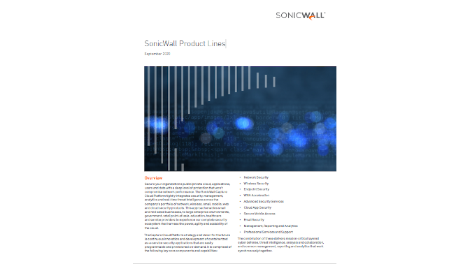 SonicWall Product Lines