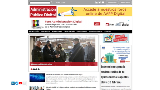 Portada Nuevo Site Administración Pública