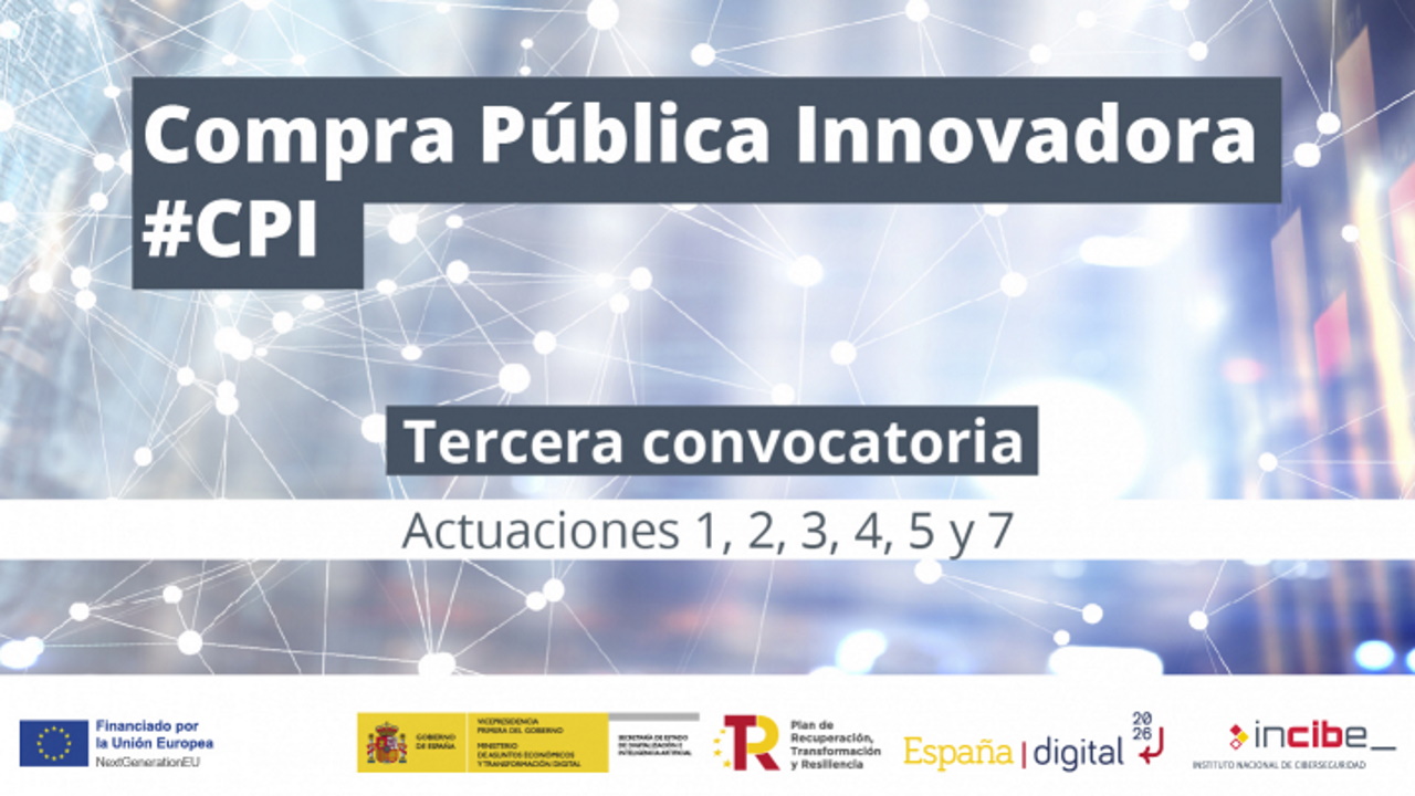 Incibe-compra pública innovadora-tercera convocatoria