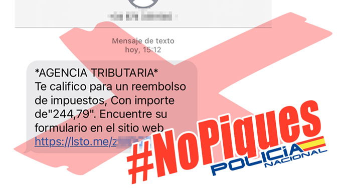 Policia sms AEAT